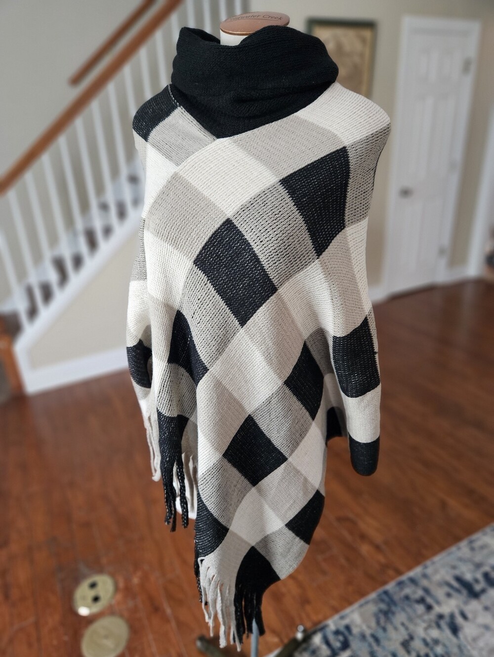 NWT! Kimberly C Fringe Poncho One Size